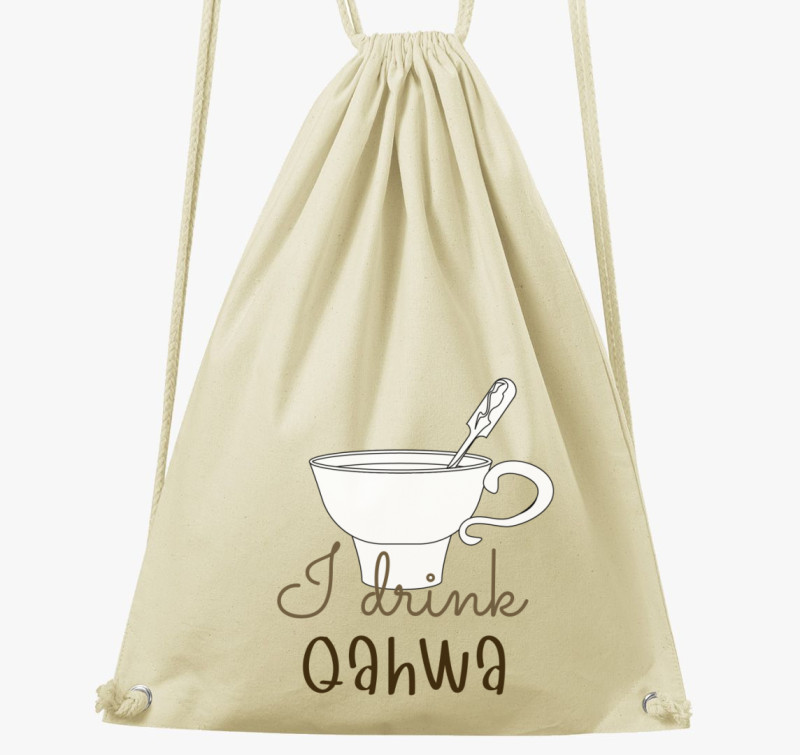I drink Qahwa - török/arab kávé tornazsák — Natúr