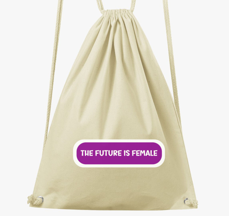 Future is female lila tornazsák — Natúr
