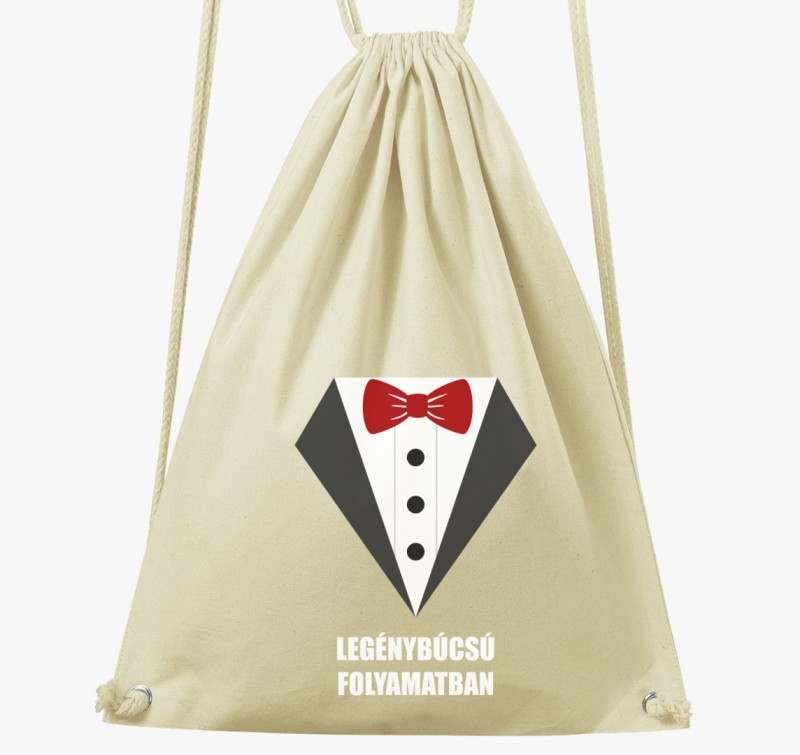 Elegáns legénybúcsús tornazsák — Natúr