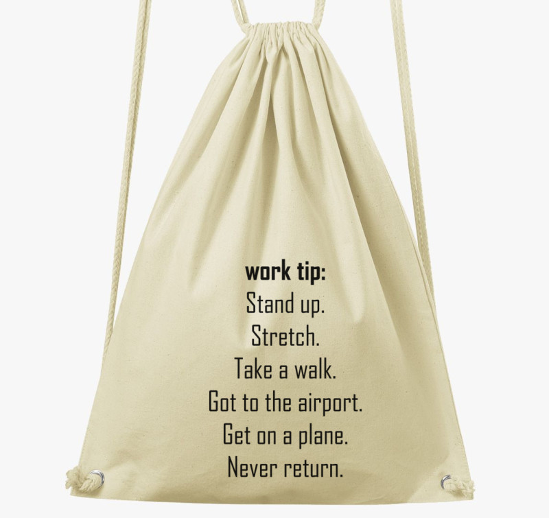 Work tip tornazsák — Natúr