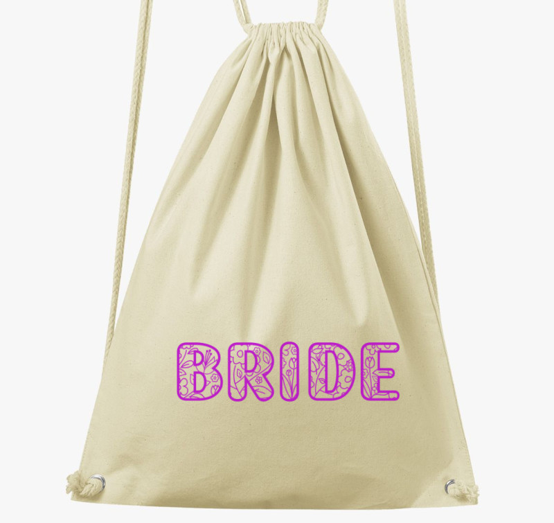 Bride virágos pink tornazsák — Natúr