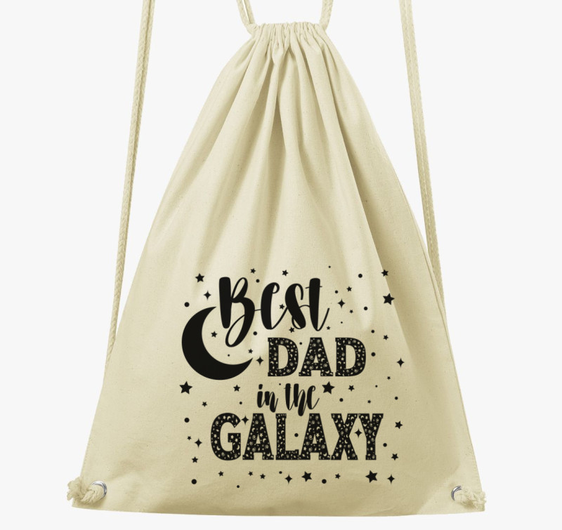 Best DAD in the galaxy tornazsák — Natúr