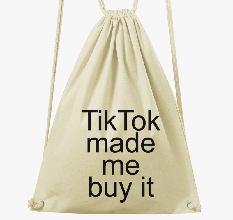 Tiktok buy tornazsák — Natúr