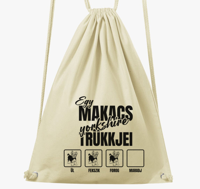 Egy makacs yorkshire trükkjei tornazsák — Natúr