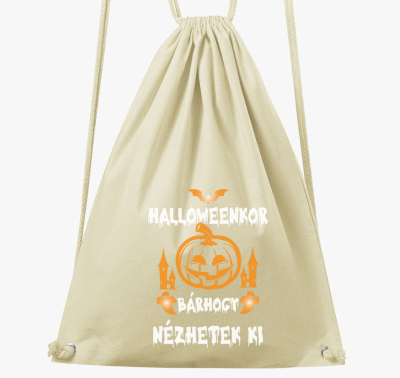Halloweenkor bárhogy nézhetek ki tornazsák — Natúr