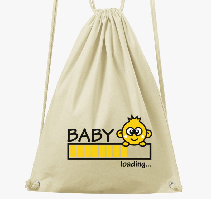 Baby loading sárga tornazsák — Natúr