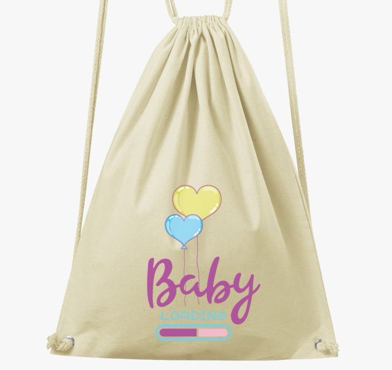 Baby loading lila tornazsák — Natúr