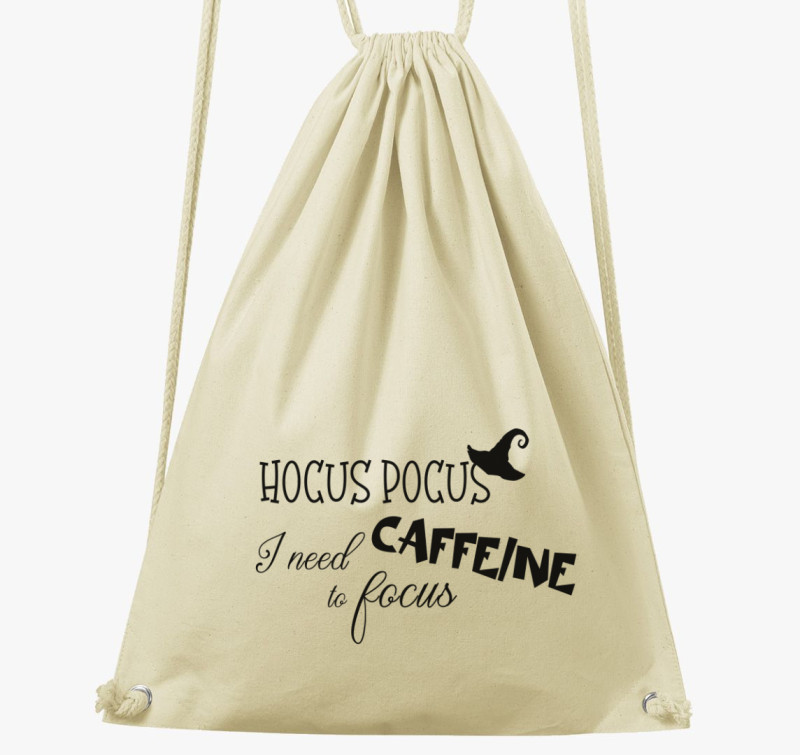 Hocus pocus caffeine tornazsák — Natúr