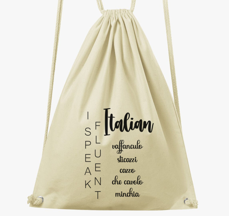 Fluent Italian tornazsák — Natúr