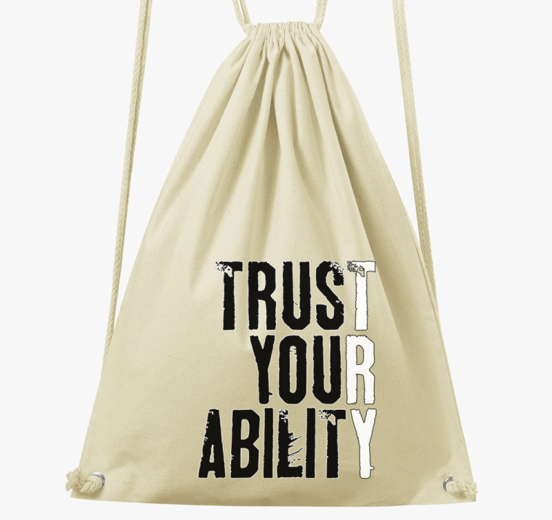 Trust your ability tornazsák — Natúr