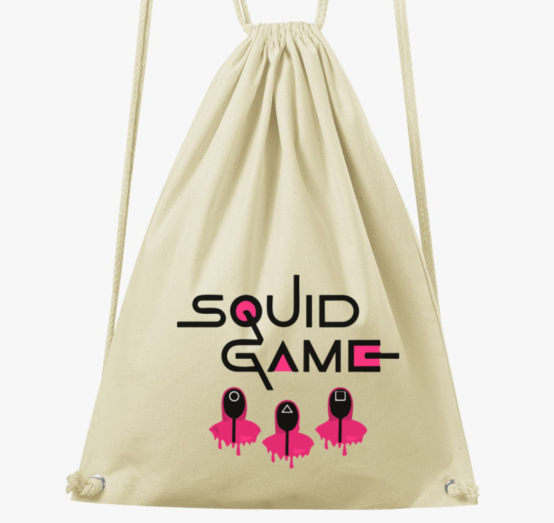Squid Game feliratú tornazsák — Natúr