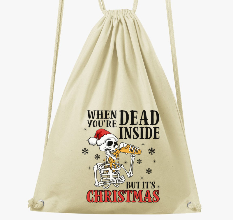 Xmas dead inside tornazsák — Natúr