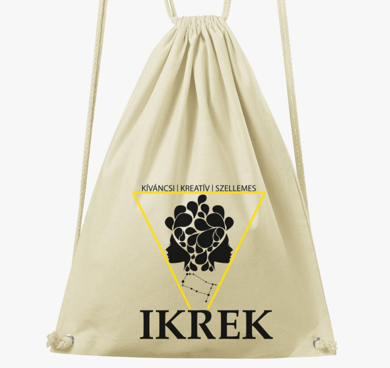 Horoszkóp IKREK tornazsák — Natúr