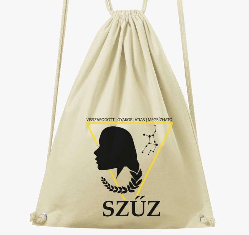 Horoszkóp SZŰZ tornazsák — Natúr