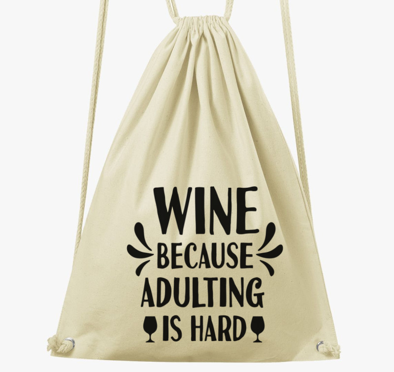 Wine adulting tornazsák — Natúr