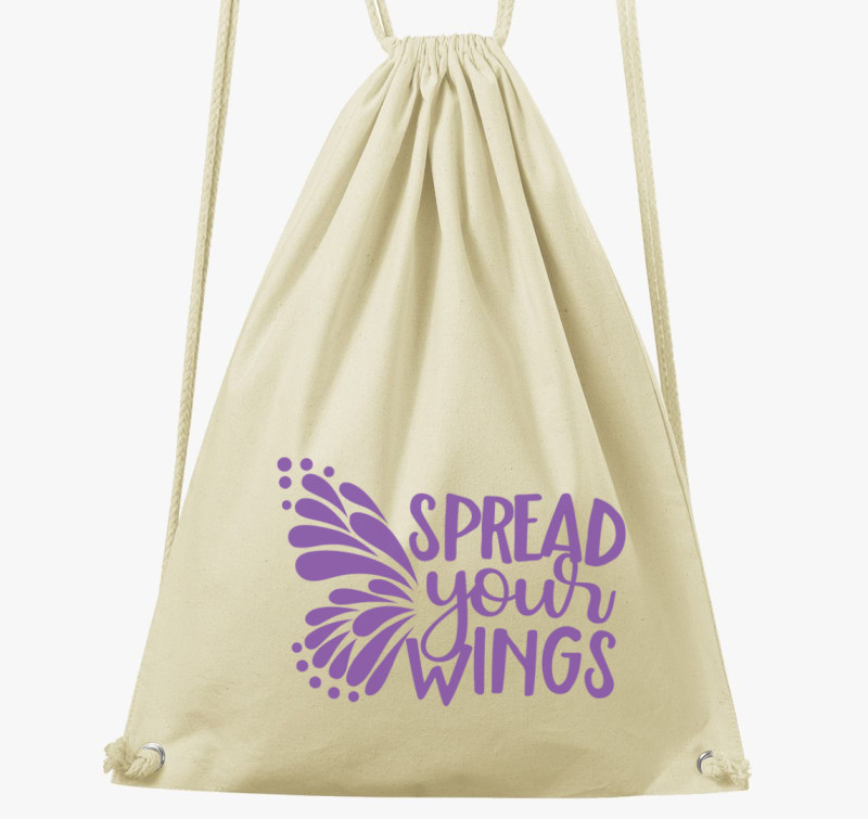 Spread wings lila tornazsák — Natúr