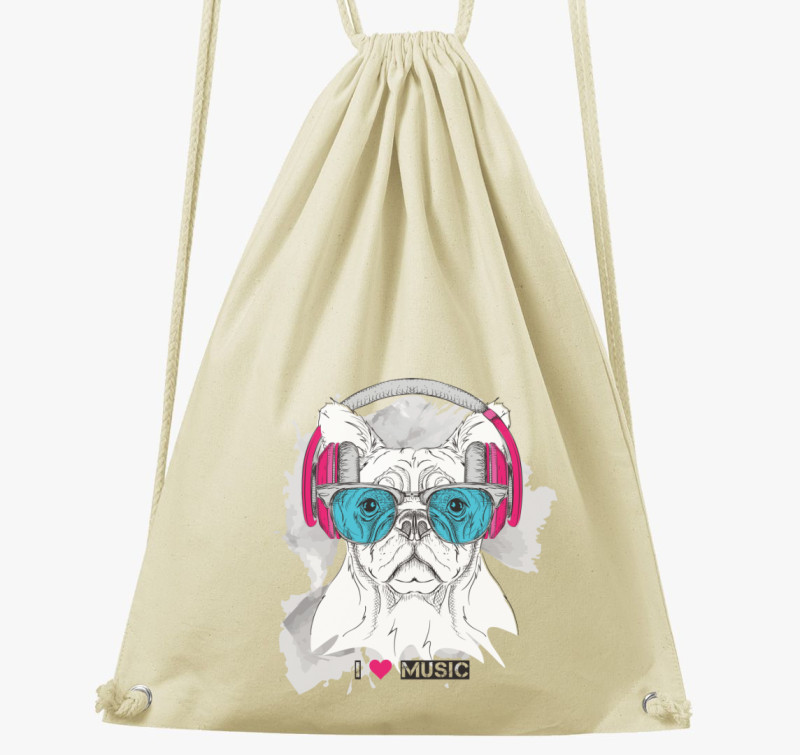 Frenchie music tornazsák — Natúr