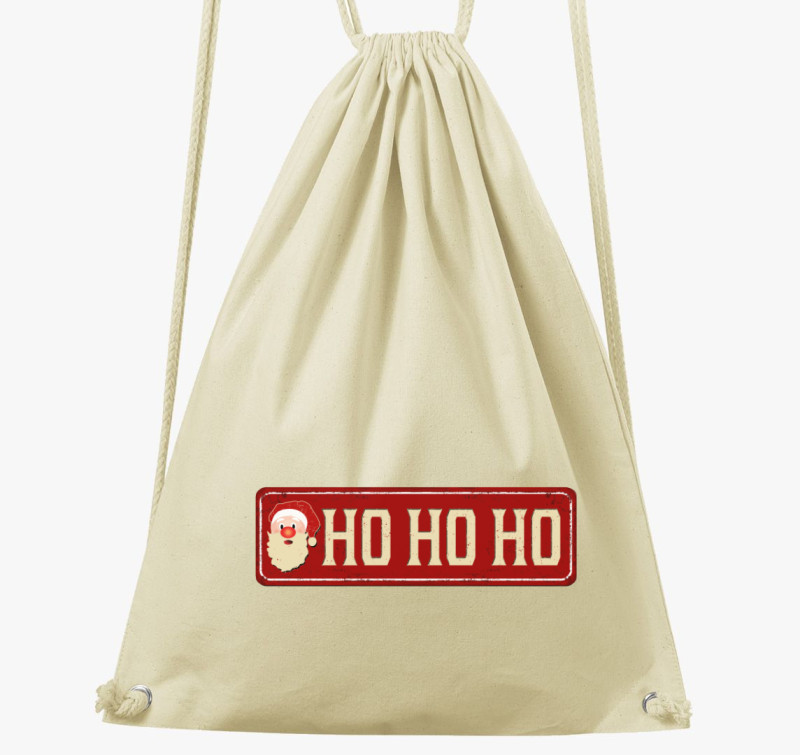Mikulás ho ho ho tornazsák — Natúr
