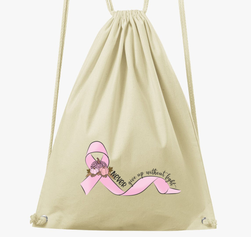Pink ribbon tornazsák — Natúr