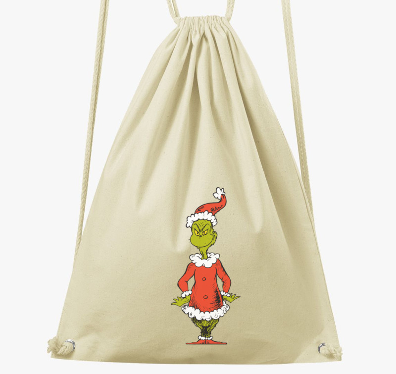 Grinch karakter tornazsák — Natúr