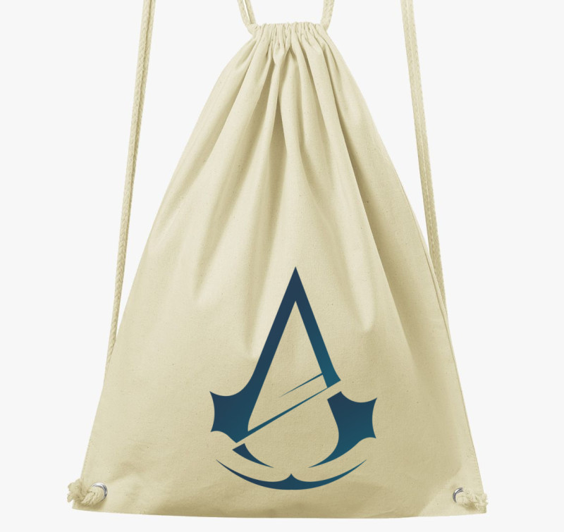 Assassin creed logós tornazsák — Natúr