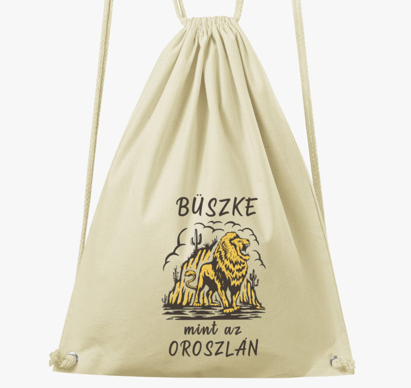 Büszke oroszlános tornazsák — Natúr