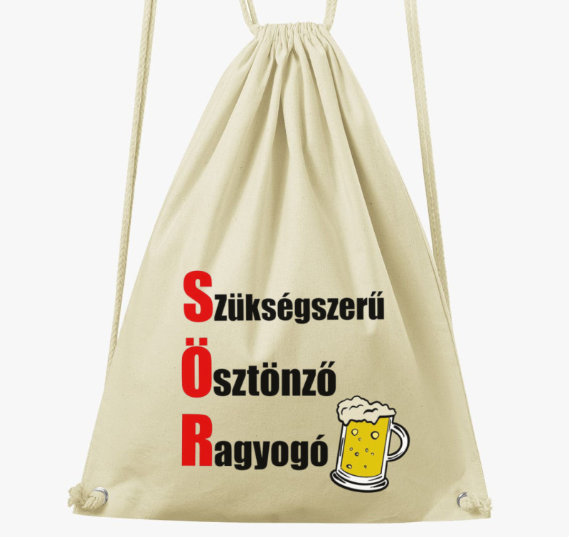 Kredit kapitány sörös tornazsákja — Natúr