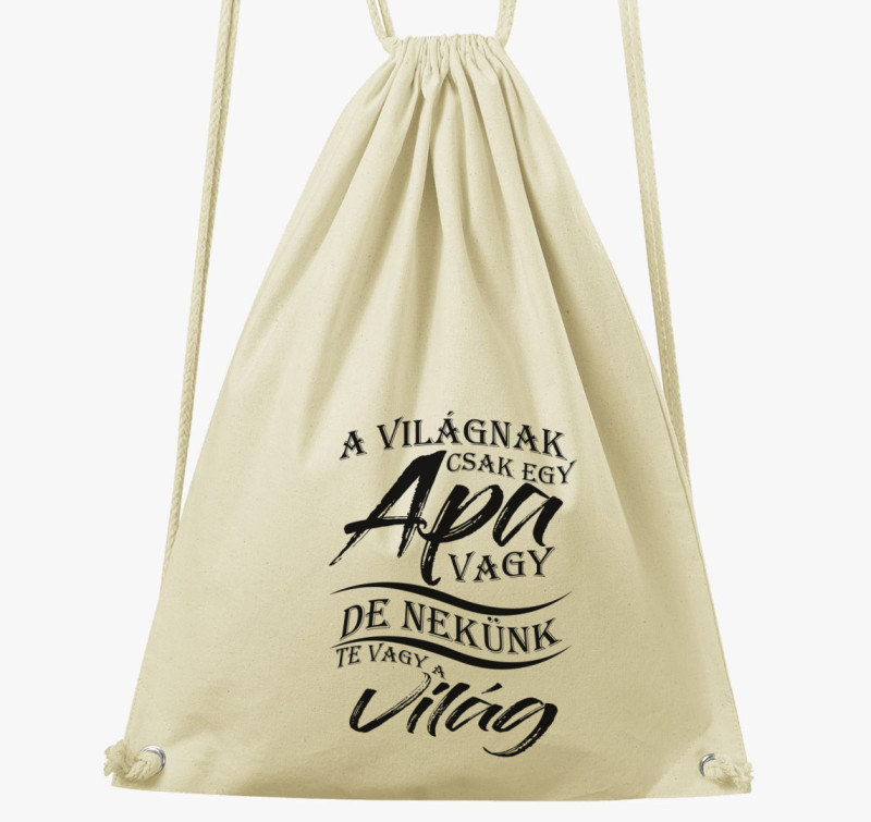 Apa a VILÁG tornazsák — Natúr