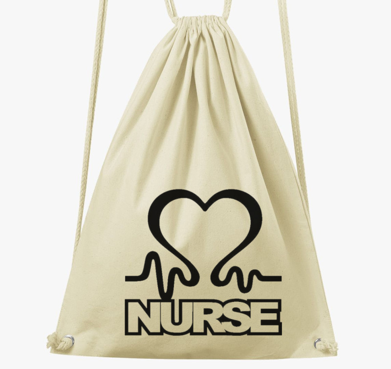 Nurse (Ápolónő) tornazsák — Natúr