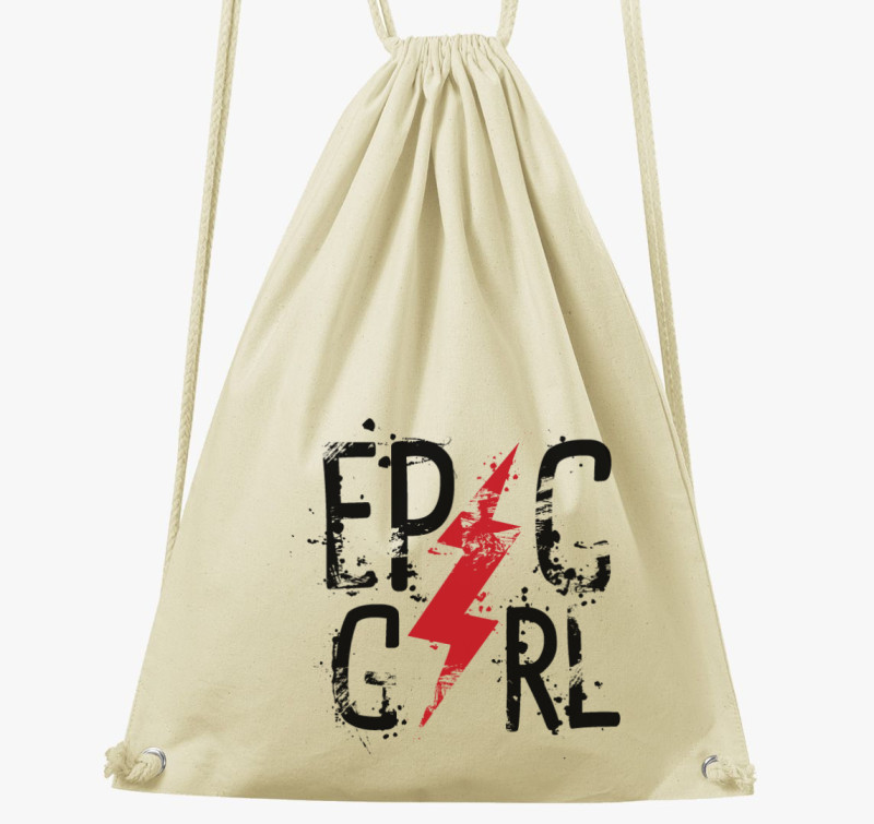 Epic Girl - Csajos tornazsák — Natúr