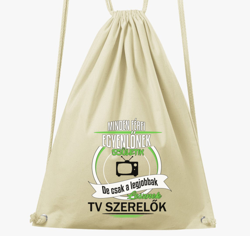 TV szerelő tornazsák — Natúr