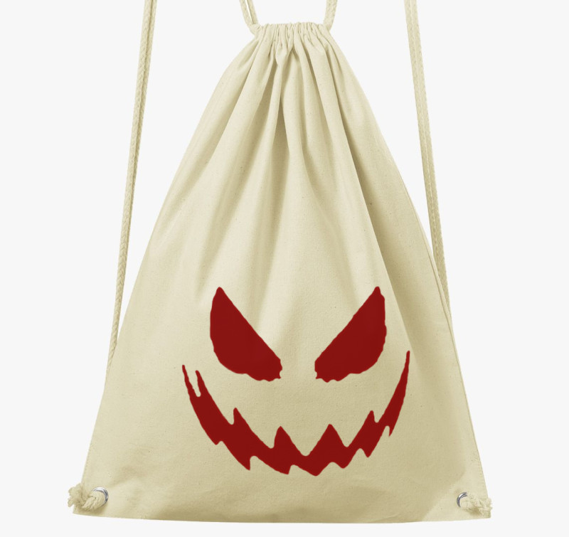 Halloween smile tornazsák — Natúr