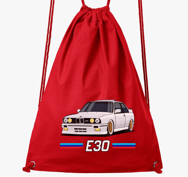 BMW e30 autó tornazsák — Piros