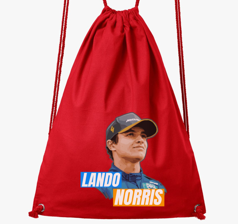 Lando Norris Forma 1 tornazsák — Piros