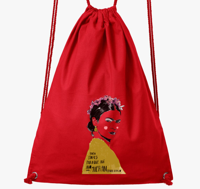 Frida Kahlo tornazsák — Piros