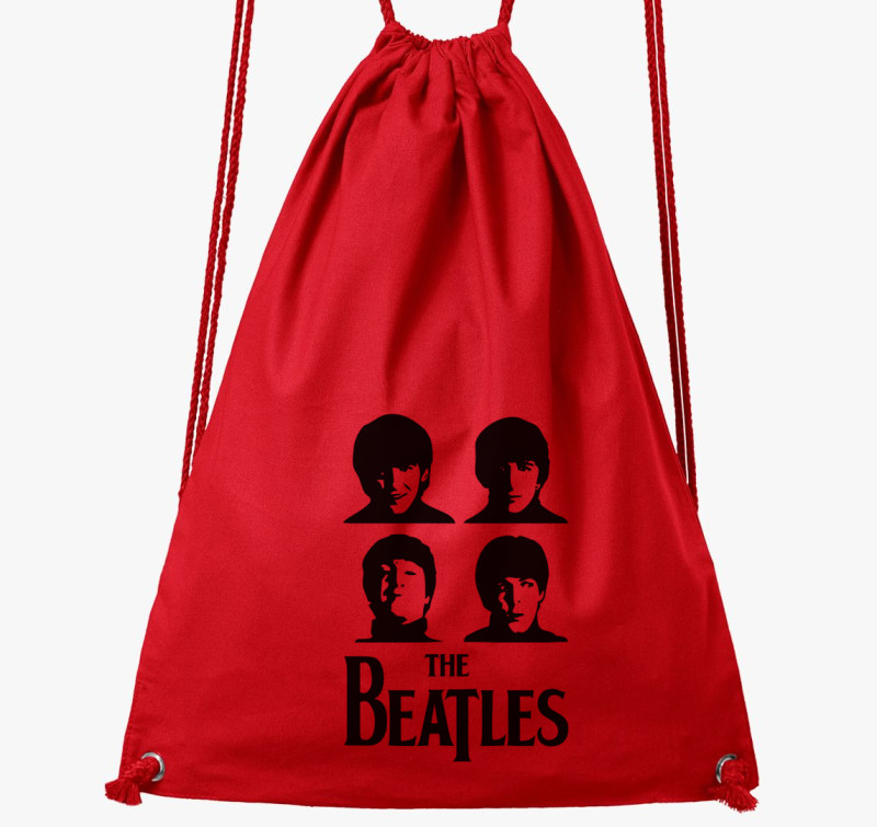 Beatles portrék tornazsák — Piros