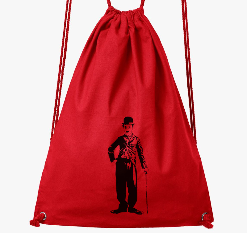 Charlie Chaplin tornazsák — Piros