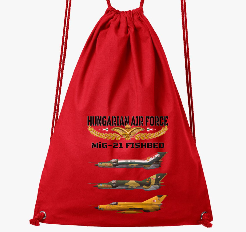 Aranysas MiG-21 2 tornazsák — Piros