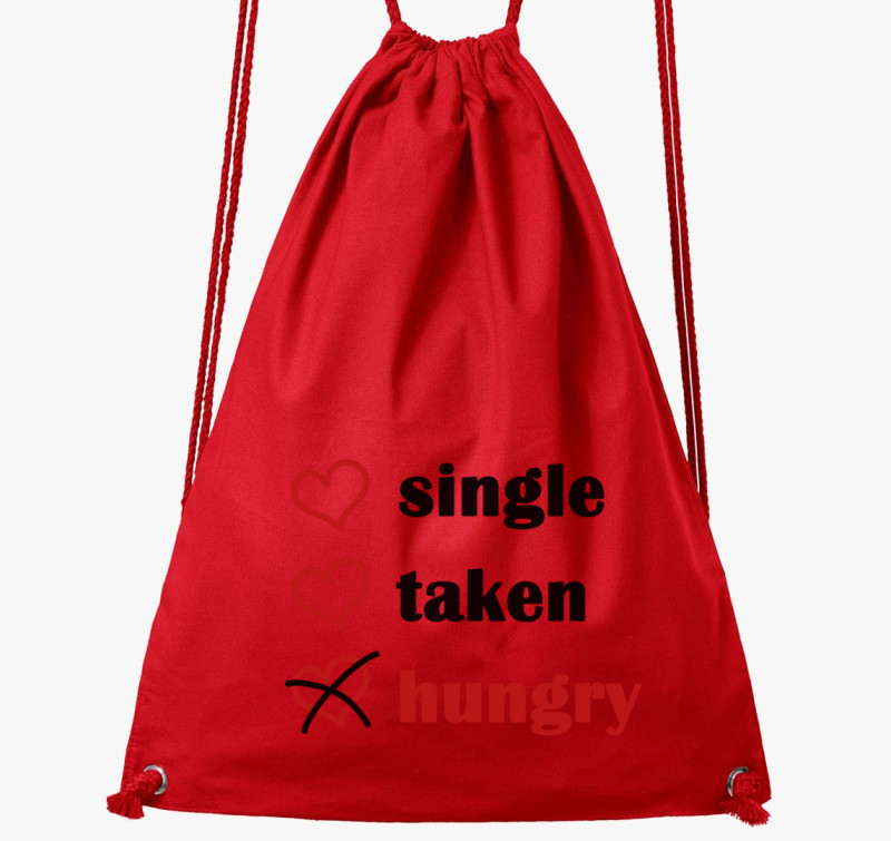 Single Taken Hungry tornazsák — Piros