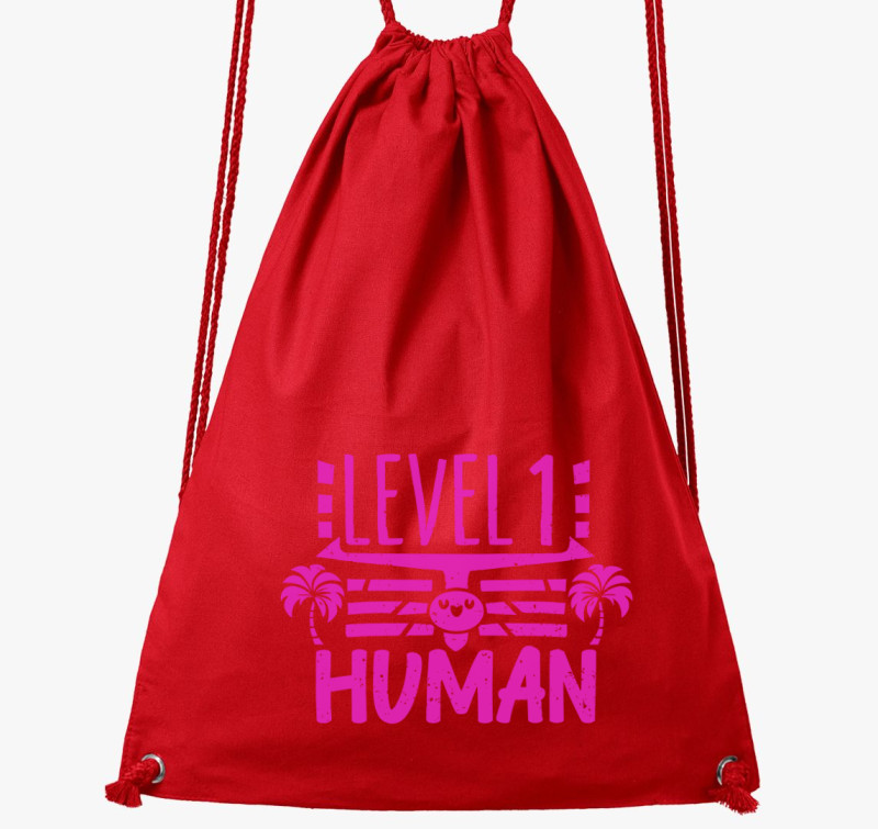 Level 1 Human pink tornazsák — Piros