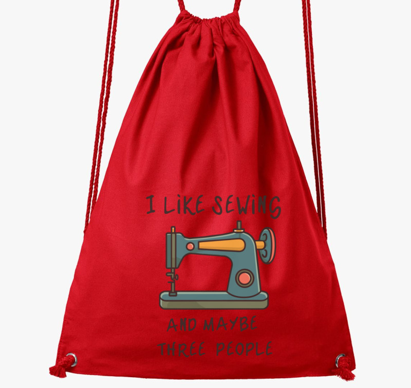 I like sewing tornazsák — Piros