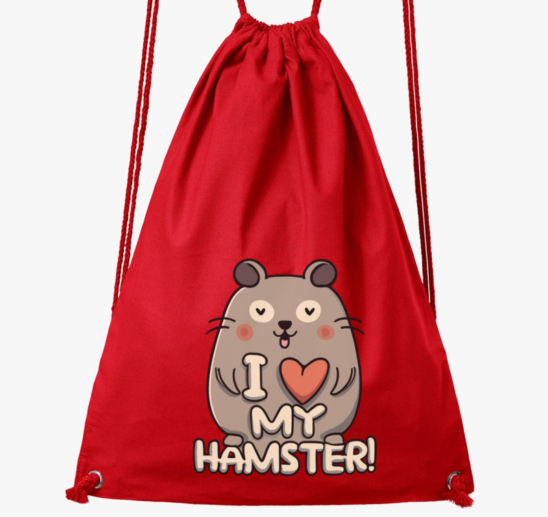 I love my hamster tornazsák — Piros