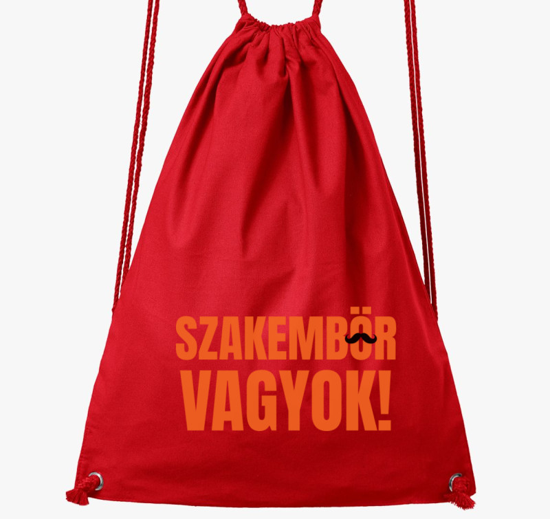 Szakembör vagyok tornazsák — Piros