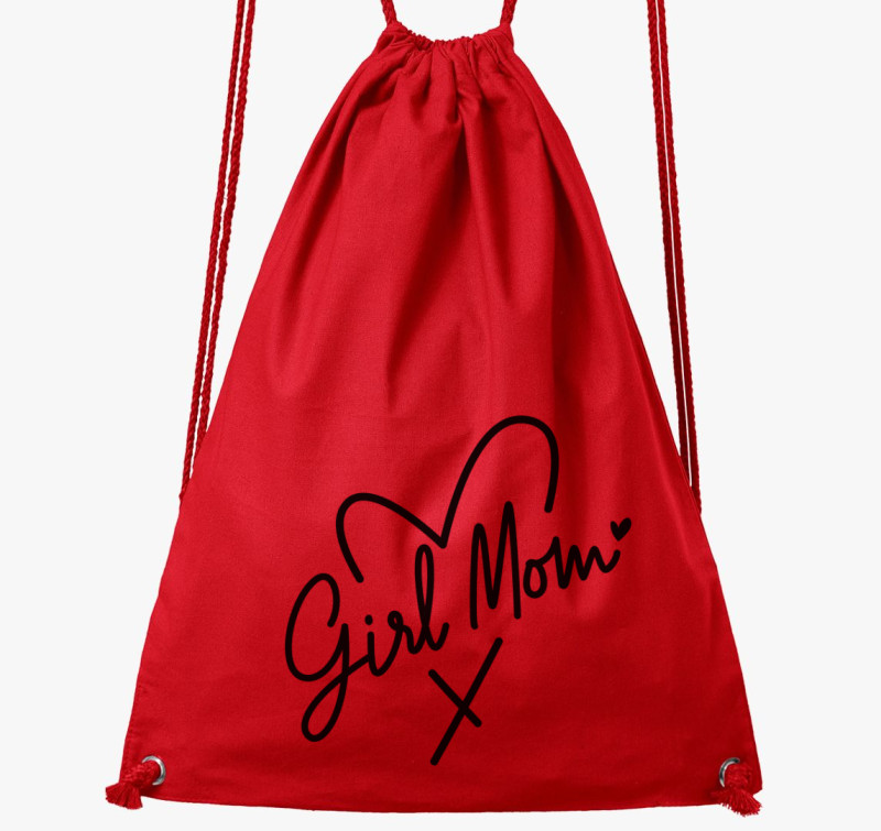Girl Mom tornazsák — Piros
