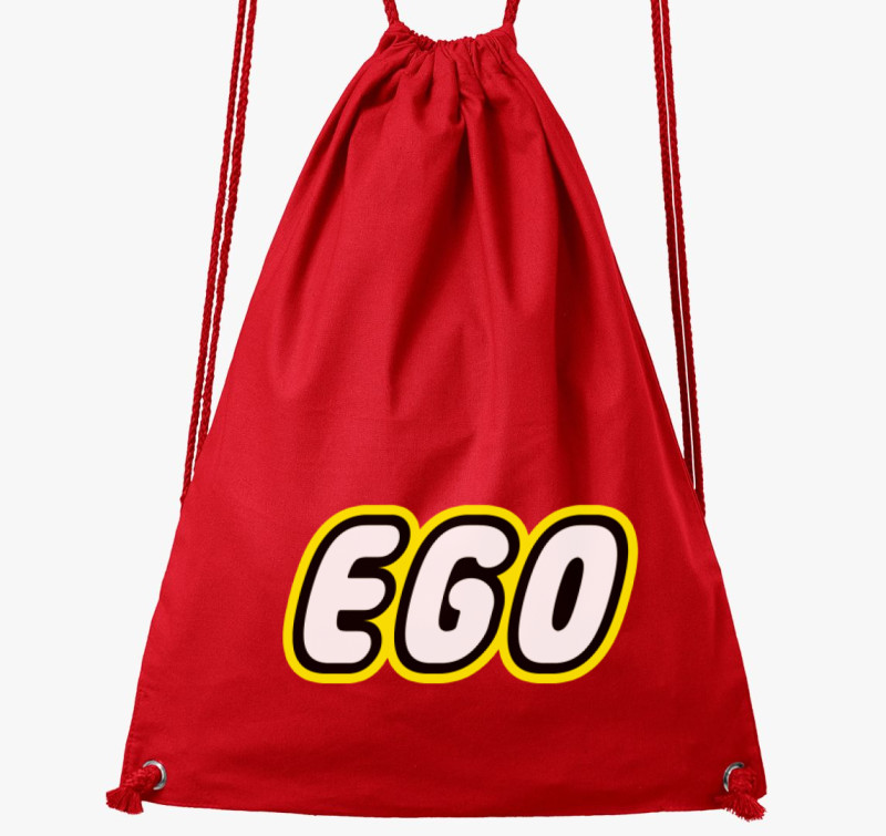 Ego Lego márka paródia tornazsák — Piros