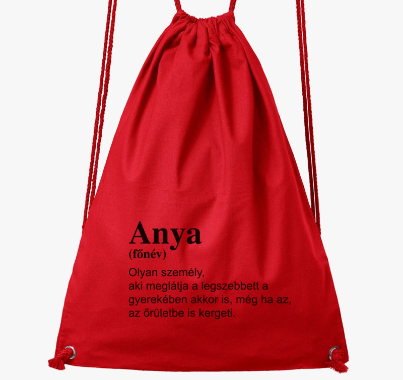 Anya főnév tornazsák — Piros