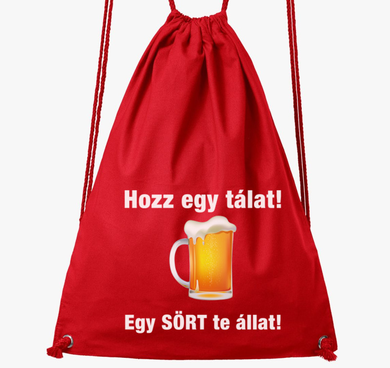 Hozz egy tálat egy sört te állat tornazsák — Piros