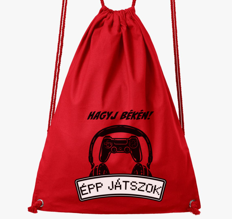 Hagyj békén épp játszok tornazsák — Piros