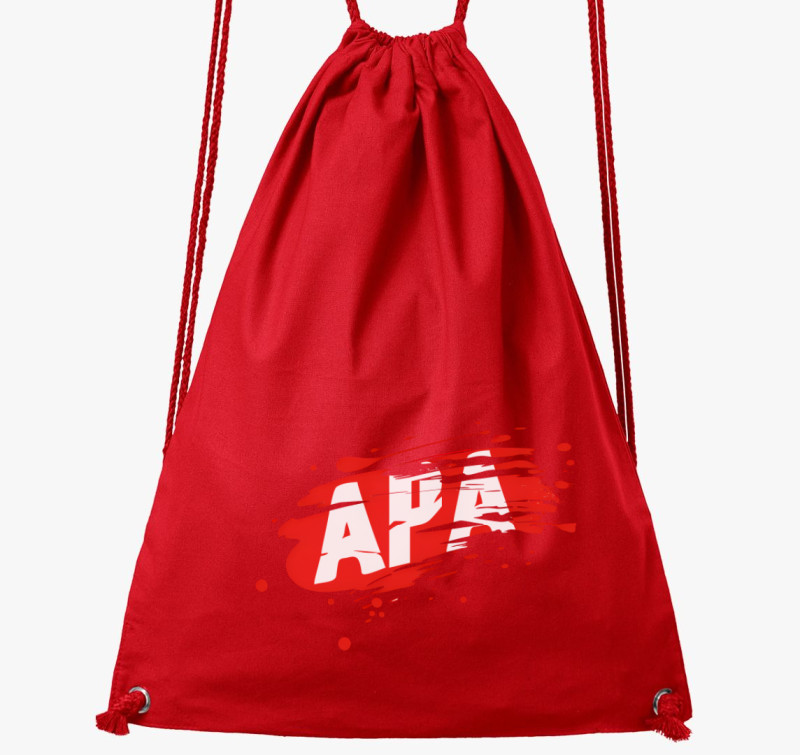 Apa festékes tornazsák — Piros
