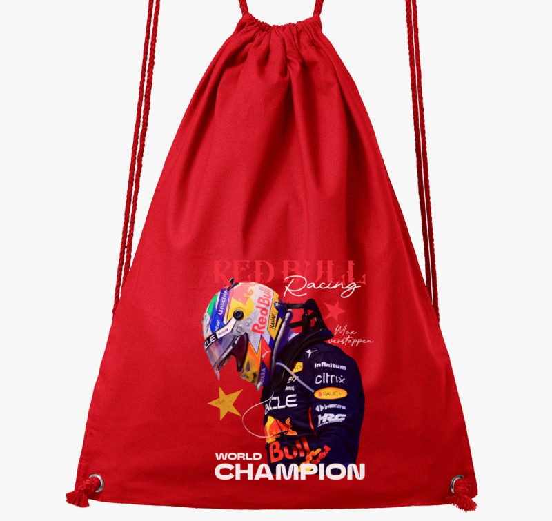 Verstappen Világbajnok tornazsák — Piros
